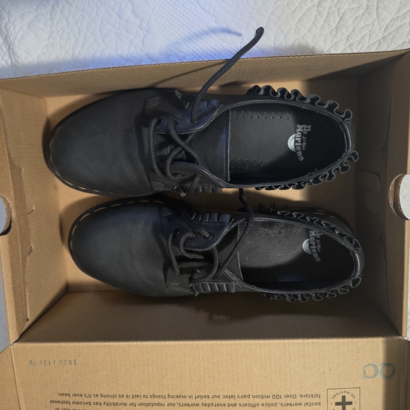 Dr. Martens Shoes - Dr. Martens Black Leather Shoes